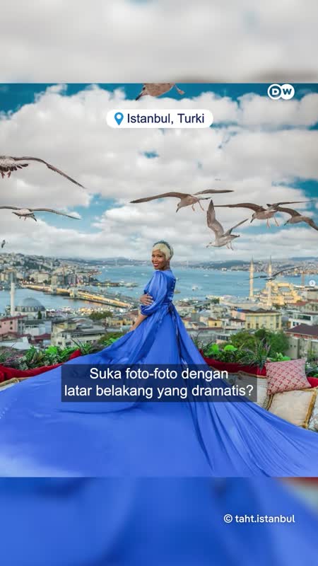 Sesi Foto Flying Dress di Istanbul