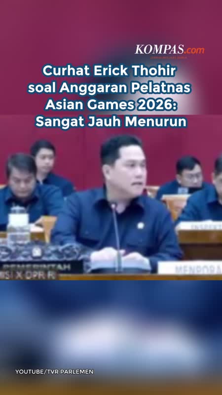 Curhat Erick Thohir Soal Anggaran Pelatnas Asian Games 2026: Sangat Jauh Menurun