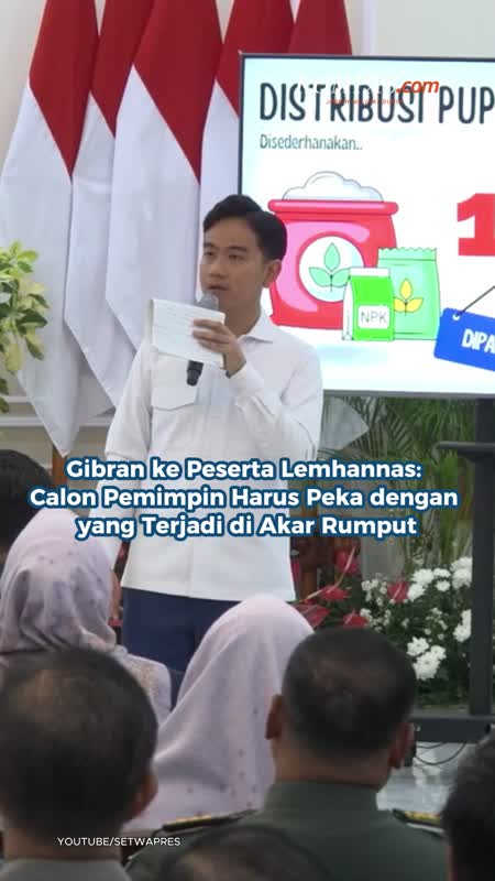 Gibran ke Peserta Lemhannas: Calon Pemimpin Harus Peka dengan yang Terjadi di Akar Rumput