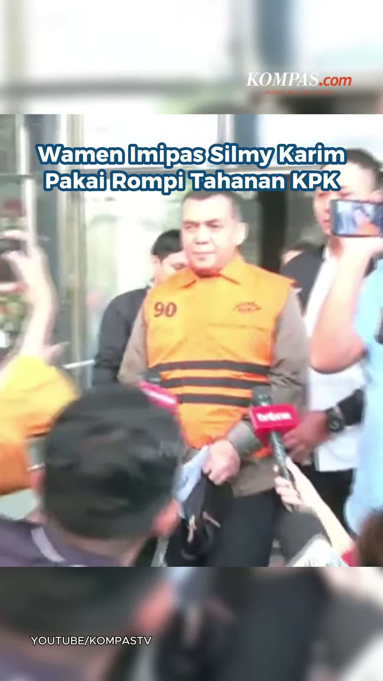 Wamen Imipas Silmy Karim Pakai Rompi Tahanan KPK