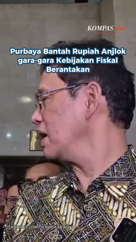 Purbaya Bantah Rupiah Anjlok Gara-gara Kebijakan Fiskal Berantakan