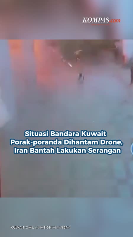 Situasi Bandara Kuwait Porak-poranda Dihantam Drone, Iran Bantah Lakukan Serangan