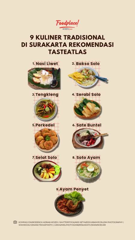 9 Kuliner Tradisional di Surakarta Rekomendasi TasteAtlas