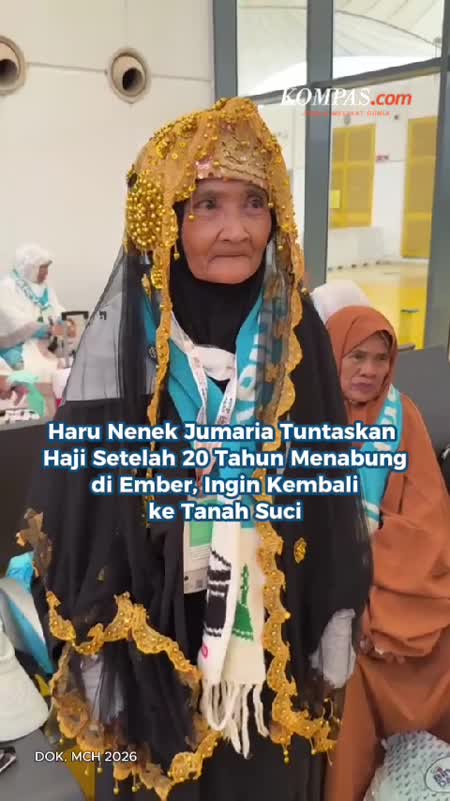 Haru Nenek Jumaria Tuntaskan  Haji Setelah 20 Tahun Menabung Di Ember, Ingin Kembali  Ke Tanah Suci