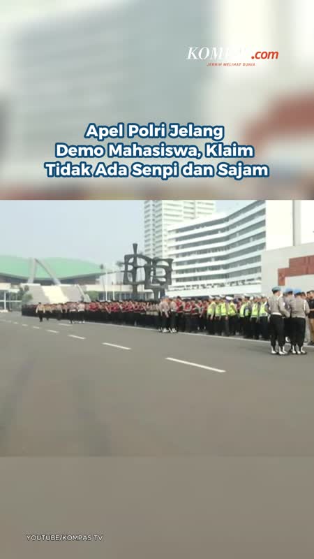 Apel Polri Jelang Demo Mahasiswa, Klaim Tidak Ada Senpi Dan Sajam