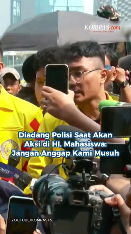 Diadang Polisi Saat Akan Aksi di HI, Mahasiswa: Jangan Anggap Kami Musuh