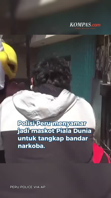 Polisi Peru Menyamar Jadi Maskot Piala Dunia untuk Tangkap Bandar Narkoba