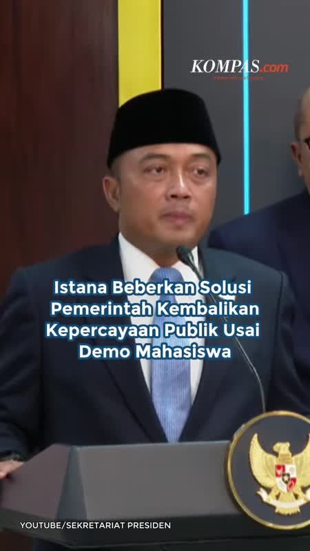 Istana Beberkan Solusi Pemerintah Kembalikan Kepercayaan Publik Usai Demo Mahasiswa