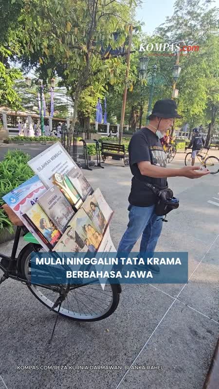 Upaya Bambang Melestarikan Bahasa Jawa: Kayuh Sepeda Gelar Lapak Baca