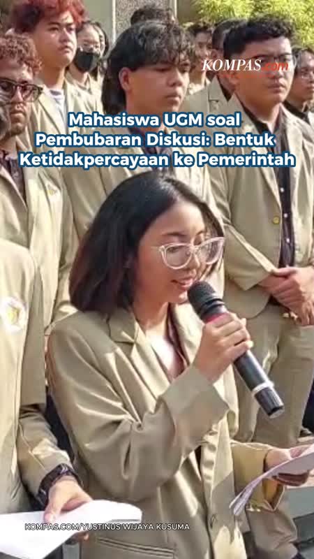 Mahasiswa UGM soal Pembubaran Diskusi: Bentuk Ketidakpercayaan ke Pemerintah