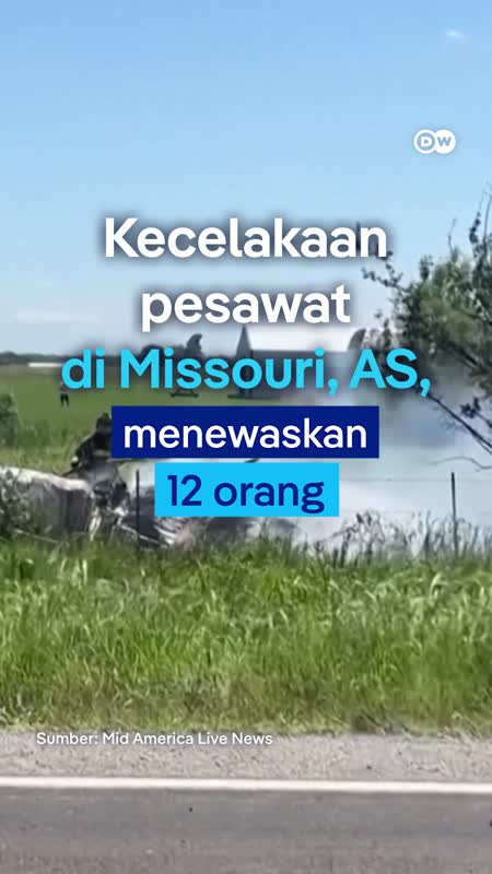 12 Orang Tewas Dalam Kecelakaan Pesawat Di Missouri