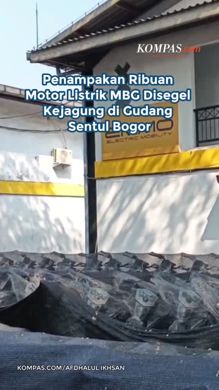 Penampakan Ribuan Motor Listrik MBG Disegel Kejagung Di Gudang Sentul Bogor