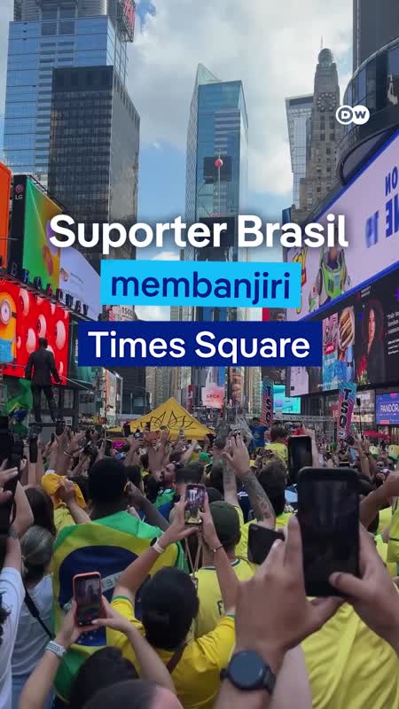 Suporter Brasil Membanjiri Kota New York