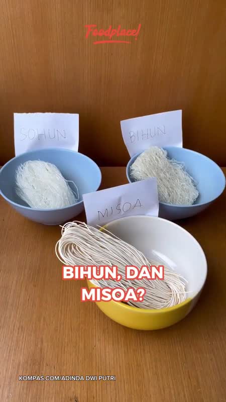 Cara Bedain Sohun, Bihun, Misoa Biar Nggak Salah Masak!