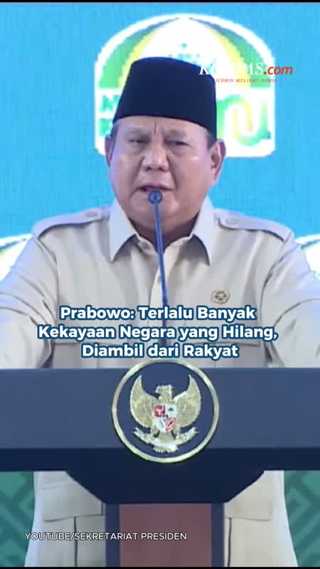 Prabowo: Terlalu Banyak Kekayaan Negara Yang Hilang, Diambil Dari Rakyat
