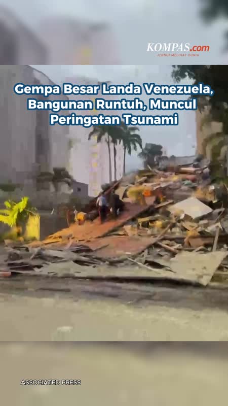 Gempa Besar Landa Venezuela, Bangunan Runtuh, Muncul Peringatan Tsunami
