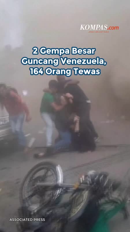2 Gempa Besar Guncang Venezuela, 164 Orang Tewas
