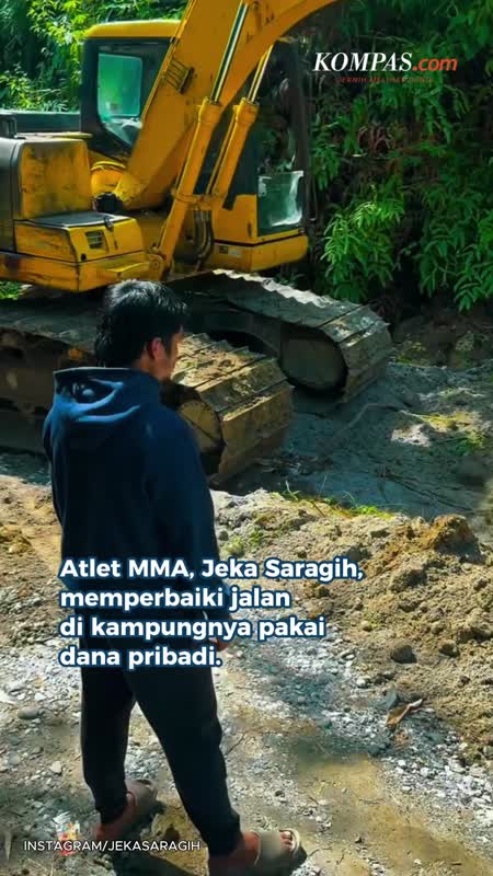 Jeka Saragih Perbaiki Jalan di Kampungnya Pakai Uang Pribadi, Bobby Nasution Buka Suara