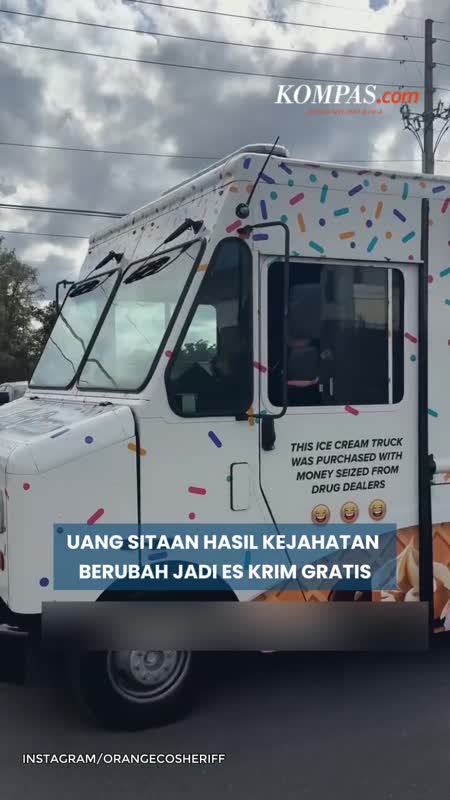 Kisah Polisi Bagi-bagi Es Krim Gratis Pakai Duit Sitaan dari Bandar Narkoba