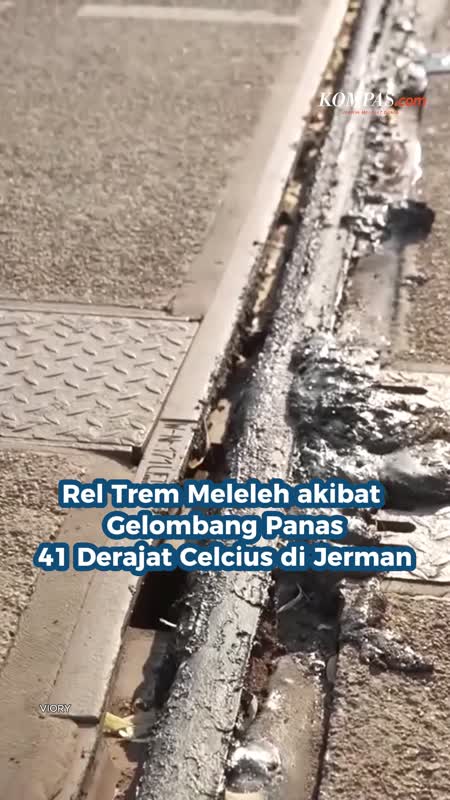 Rel Trem Meleleh Akibat Gelombang Panas 41 Derajat Celcius Di Jerman
