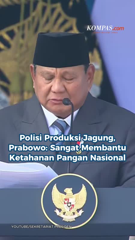 Polisi Produksi Jagung, Prabowo: Sangat Membantu Ketahanan Pangan Nasional
