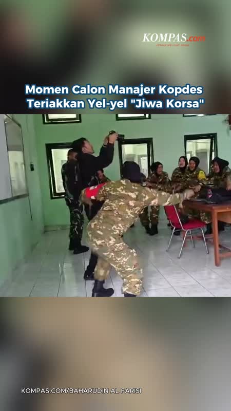 Momen Calon Manajer Kopdes Teriakkan Yel-yel "Jiwa Korsa"