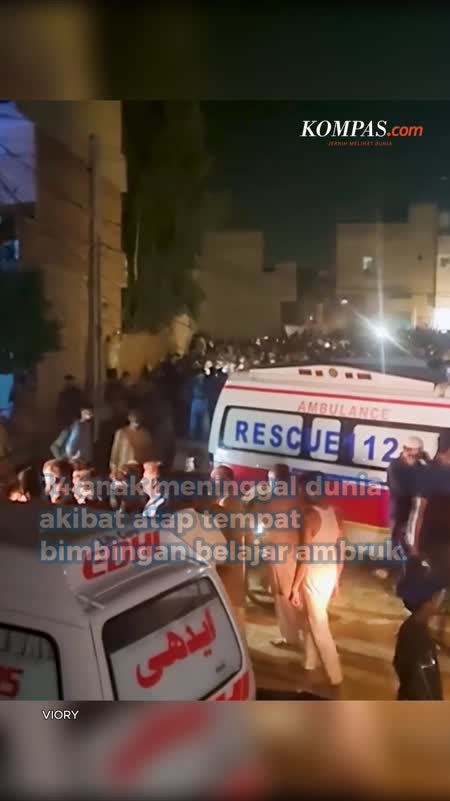 Atap Gedung Bimbingan Belajar Roboh, 14 Anak Tewas