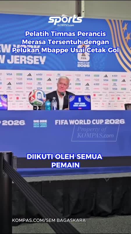 Pelatih Timnas Perancis Merasa Tersentuh dengan Pelukan Mbappe Usai Cetak Gol