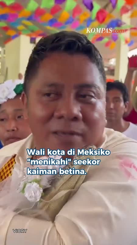 Wali Kota Meksiko "Nikahi" Kaiman Betina