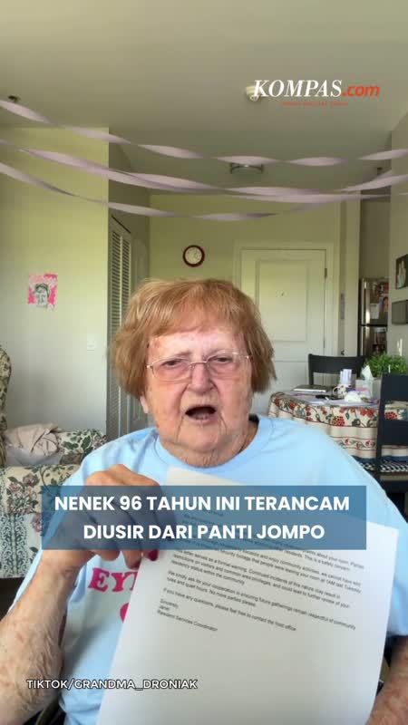 Gemar Berpesta, Nenek 96 Tahun Terancam Diusir Dari Panti Jompo