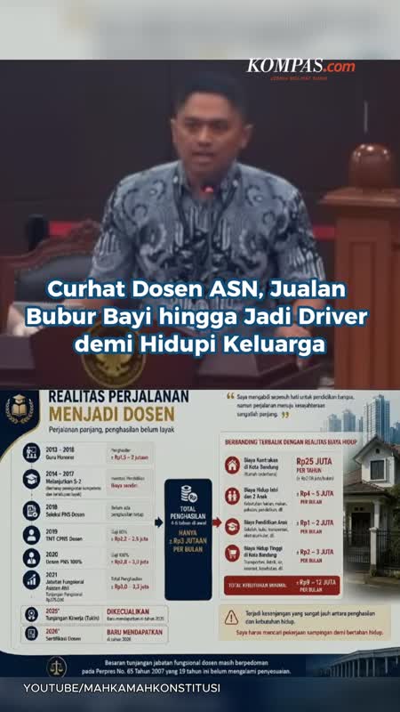 Curhat Dosen ASN, Jualan Bubur Bayi hingga Jadi Driver demi Hidupi Keluarga