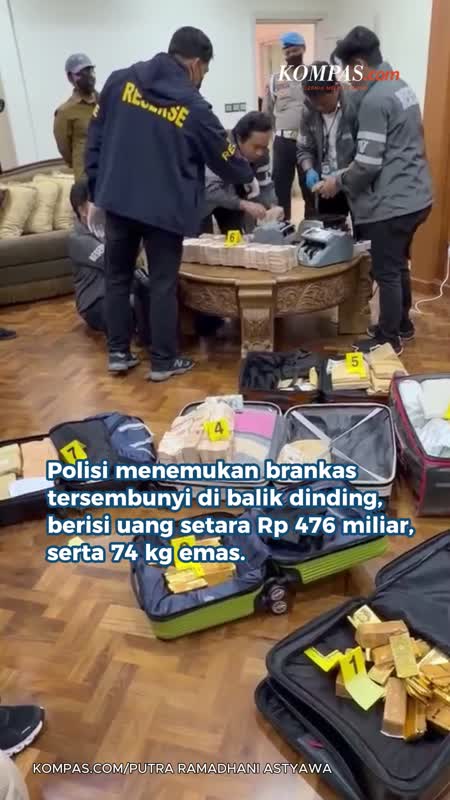Selain Emas 74 Kg, Uang Setara Rp 476 Miliar Ditemukan Di Sentul