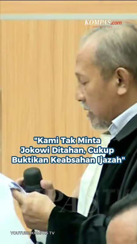 "Kami Tak Minta Jokowi Ditahan, Cukup Buktikan Keabsahan Ijazah"