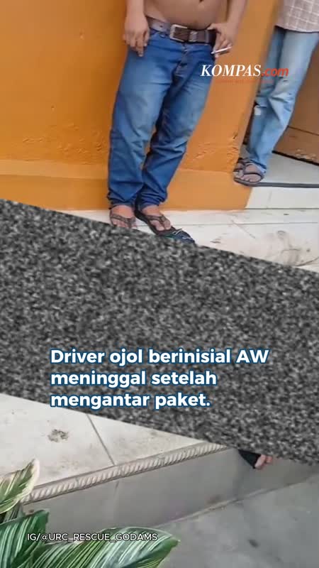 Driver Ojol Meninggal Saat Antar Paket, Istri Menangis Histeris