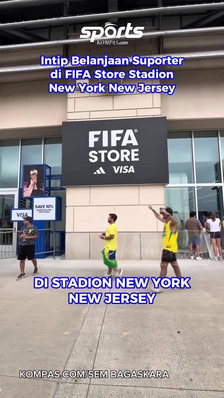 Intip Belanjaan Suporter Di FIFA Store Stadion New York New Jersey