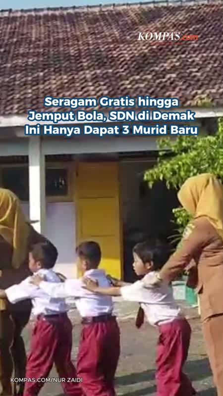 Seragam Gratis Hingga Jemput Bola, SDN Di Demak Ini Hanya Dapat 3 Murid Baru