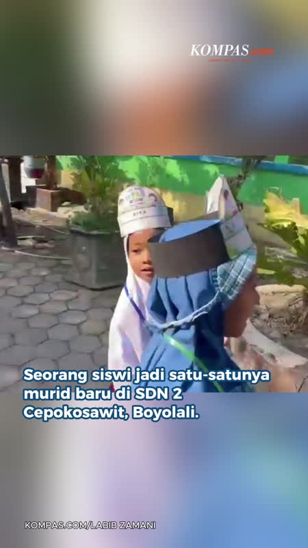 Khanza, Jadi Satu-satunya Murid Baru SDN 2 Cepokosawit Boyolali