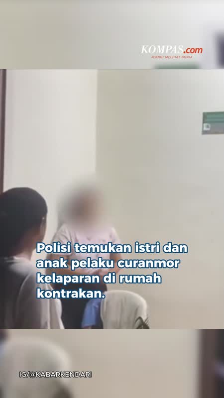 Dua Hari Kelaparan, Istri Pelaku Curanmor Dan Anak Disabilitas Ditolong Polisi