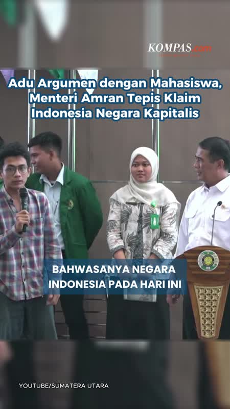 Adu Argumen dengan Mahasiswa, Menteri Amran Tepis Klaim Indonesia Negara Kapitalis