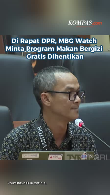 Di Rapat DPR, MBG Watch Minta Program Makan Bergizi Gratis Dihentikan