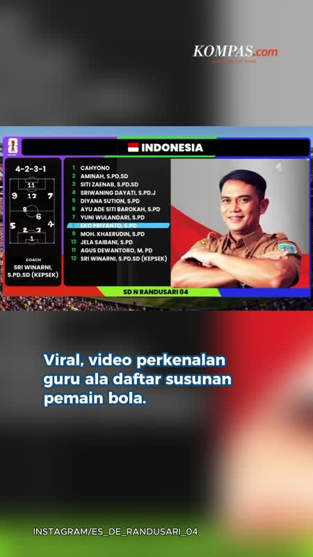 Ala Game Sepak Bola, Cara SD Di Tegal Kenalkan Guru Saat MPLS