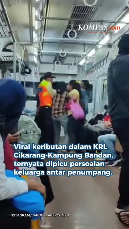 Viral Keributan Di KRL Cikarang-Kampung Bandan, KAI: Dipicu Masalah Keluarga
