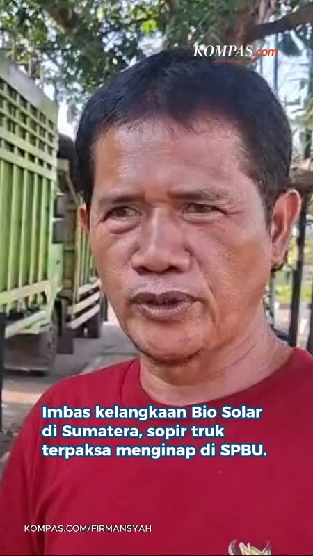 Kelangkaan Bio Solar Di Bengkulu Bikin Sopir Truk Menginap Di SPBU