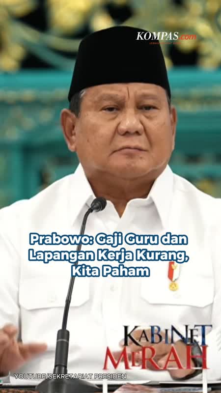 Prabowo: Gaji Guru Dan Lapangan Kerja Kurang, Kita Paham