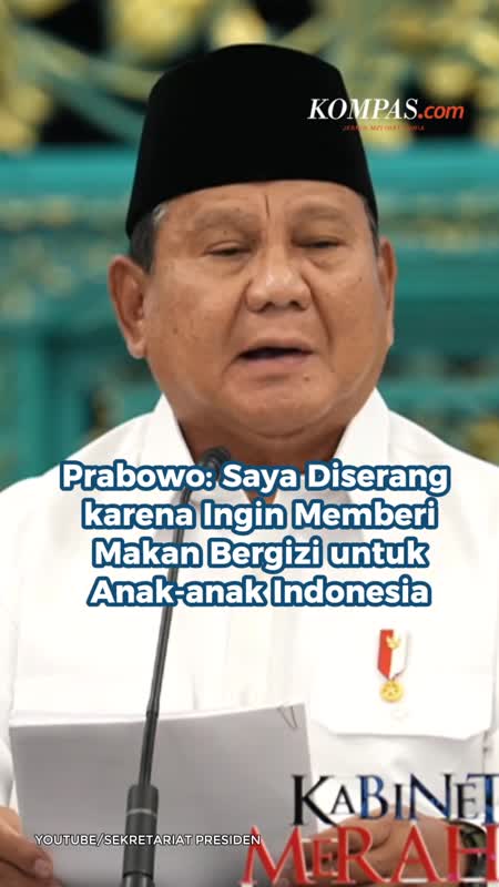 Prabowo: Saya Diserang Karena Memberi Makan Anak-anak Indonesia