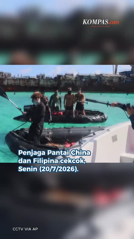 Pasukan Penjaga Pantai China Dan Filipina Cekcok Di Laut China Selatan