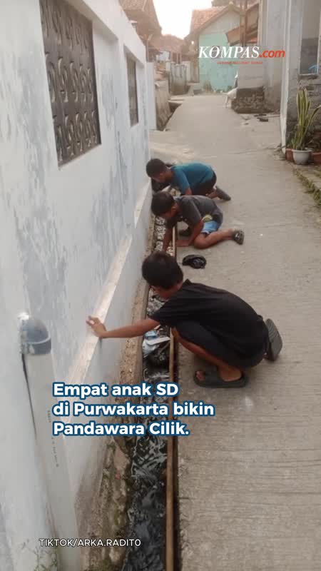 Pandawara Cilik, 4 Bocah SD Punguti Sampah: Jika Lingkungan Bersih, Hidup Juga Bakal Bersih