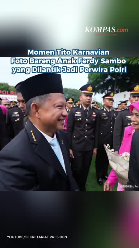 Momen Tito Karnavian Foto Bareng Anak Ferdy Sambo yang Dilantik Jadi Perwira Polri