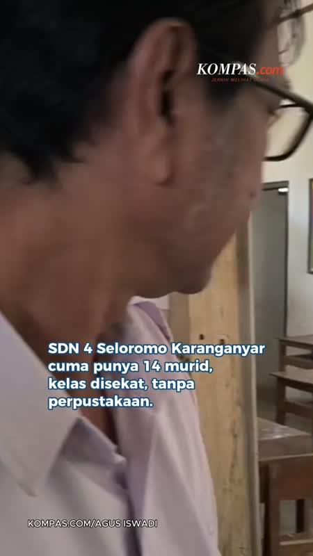 SDN Di Karanganyar Tak Dapat Murid Baru, Ruang Kelas Disekat, Tak Punya Perpus