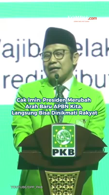 Cak Imin: Presiden Merubah Arah Baru APBN Kita, Langsung Bisa Dinikmati Rakyat